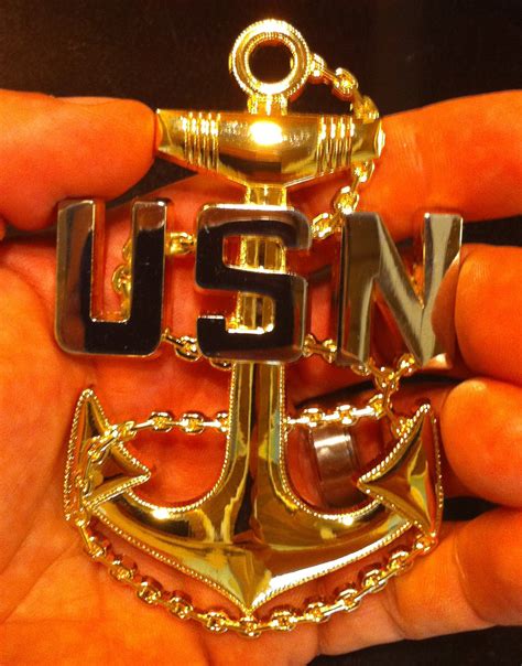 Navy Chief Anchors Navy Chief "Tri Anchor" Two Finger Ring CPO Chief