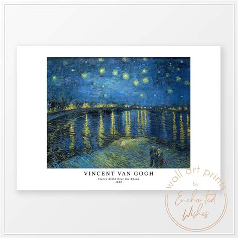 Van Gogh Starry Night Over the Rhone Print - Wall Art