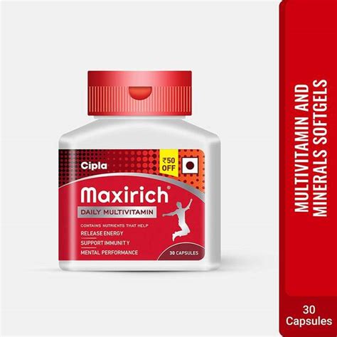 Maxirich Multivitamin & Minerals Softgels - Price History