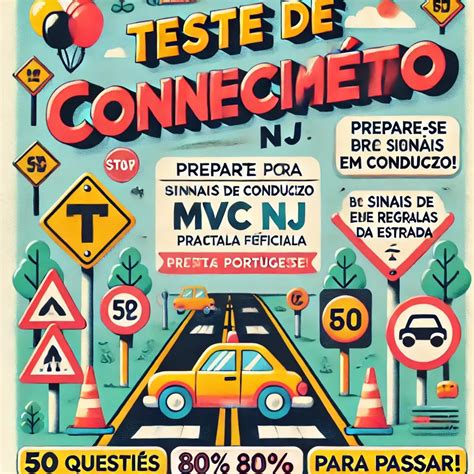 MVC NJ Driving Knowledge Test Practice In Portuguese