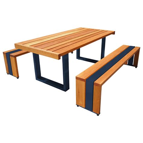Contemporary Picnic Table / Dining Set - White Oak For Sale at 1stDibs ...
