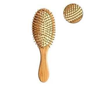 Buy Street27® Natural Bamboo Wood Comb Professional Healthy Paddle ...