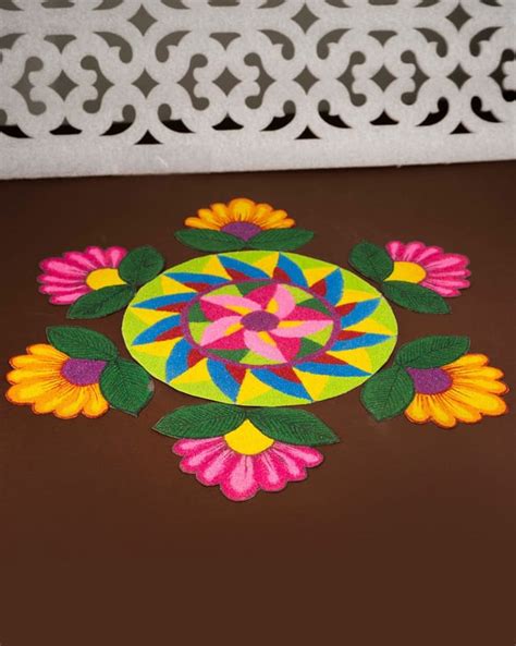 Ready To Use Rangoli 1 Set Each