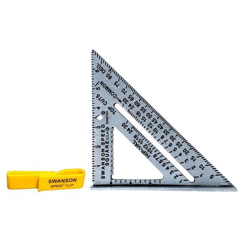 Swanson Tool Swanson Speed Square w/Black Markings & Blue Book and ...
