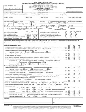 Fillable Online cdc vhsp michigan form Fax Email Print - pdfFiller