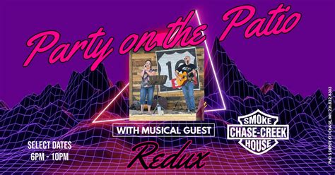 PARTY ON THE PATIO WITH REDUX!, 7143 S Depot St, Chase, MI, United ...