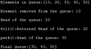 Java Queue Methods 的图像结果