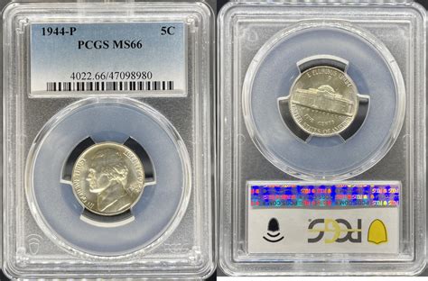 US 1944 Jefferson Nickel PCGS MS66 | MA-Shops