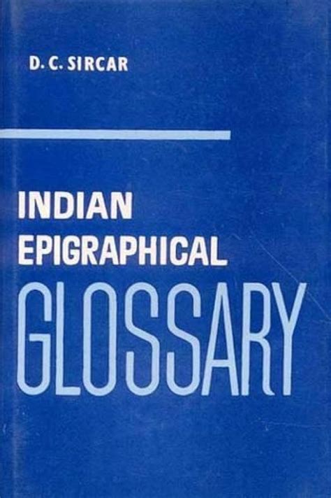 Indian Epigraphical Glossary : D.C. Sircar: Amazon.in: Books