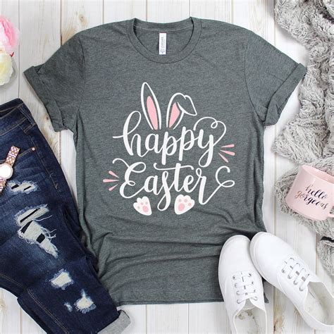 Happy Easter T-shirt | Easter Bunny Shirt | Easter Graphic T Shirt for ...