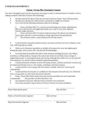 Aesthetic Treatment Consent Template - Jot Doc Template | pdfFiller