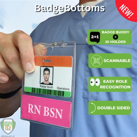 RN BSN BadgeBottom Badge Holder & RN BSN Badge Buddy IN ONE ...