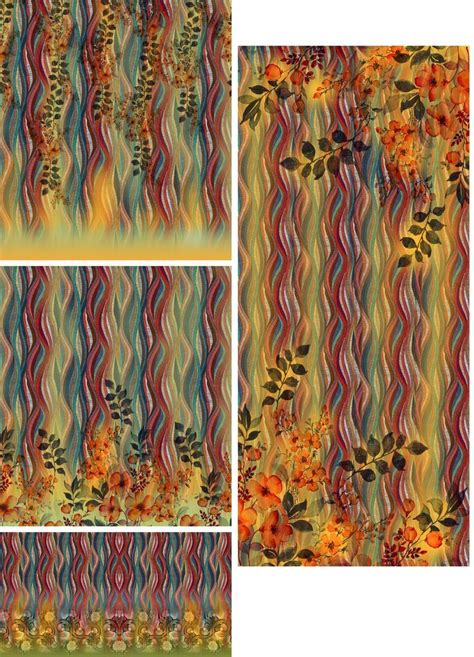 Colorful Floral Patterns for Print Design