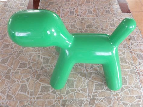 玻璃钢小狗椅子儿童椅 - 深圳市温顿艺术家具有限公司