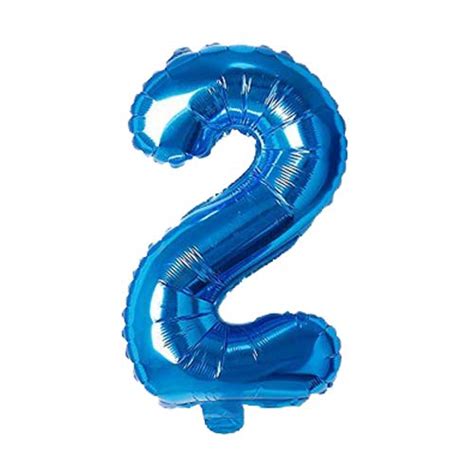 Rozi Decoration Numbers Foil Balloon 16" Inch -(Pack of one Unit) Blue ...