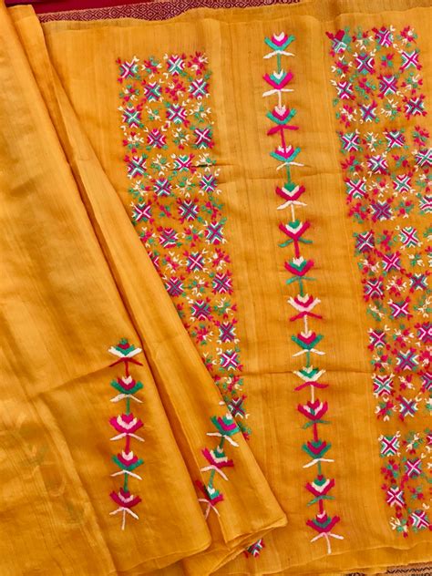 sindhi stitch embroidery saree