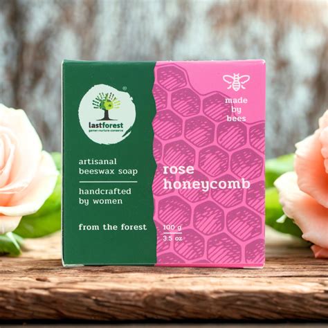 Artisanal Handmade 'Honeycomb' Beeswax Soap - Rose – Last Forest