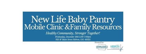 New Life Baby Pantry Mobile Clinic & Family Resources, New Life Baby ...