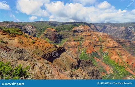 Waipoo Falls Lookout at Waimea Canyon, Aka the Grand Canyon of the ...