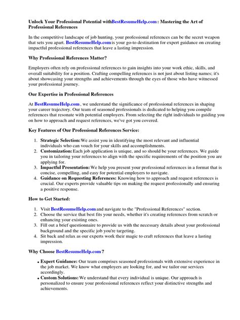 Image result for Professional Reference List Example