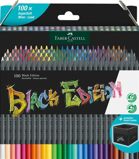 Colouring pencils - Faber-Castell Black Edition - Set of 100 pencils