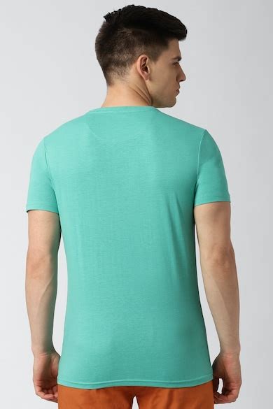 Buy Men Green Graphic Print Round Crew Neck T-shirt Online - 601843 ...