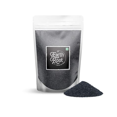 EarthRoot® Natural Black Sesame - Kala Till (200 GM): Amazon.in ...