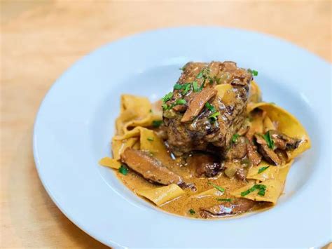 Short Rib Stroganoff Recipe | Michael Symon | Food Network