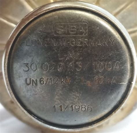 SIBA HH fuse 3002013 100A fuse link partial range fuse 6/12 kV in ...