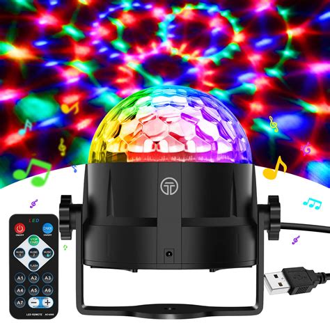 Multi Colored Disco Ball Light Memzuoix Disco Ball Dj Strobe Light