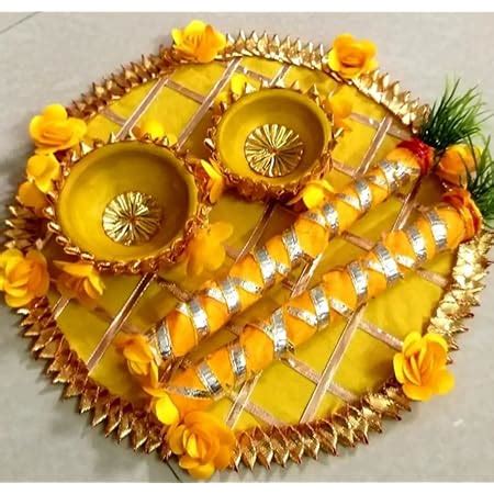Buy Unique Palette Beautiful Haldi Ceremony Platter Wedding Decoration ...