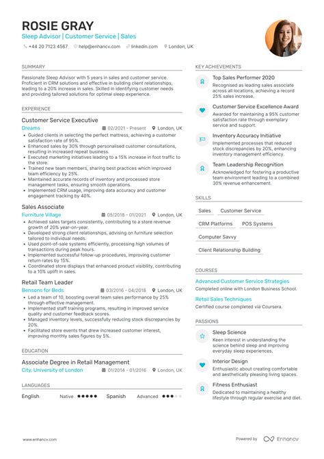 Sales Advisor CV Examples & Guide for 2026