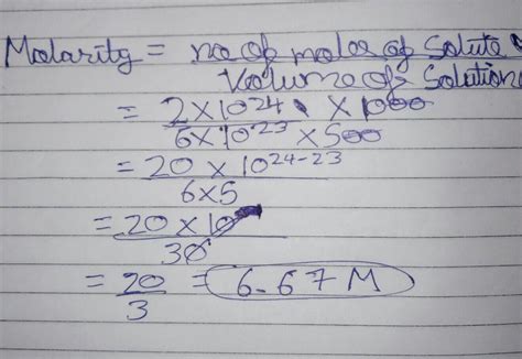 2× 10^ 24 molecules of H2SO4- is present in 500 ml of solution.What is ...