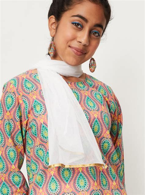 Buy Girls Printed Kurta Set Online at just Rs. 899.0 - 1000010619055 ...