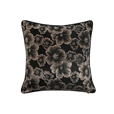 Coussin Home ESPRIT Noir Or 45 x 15 x 45 cm