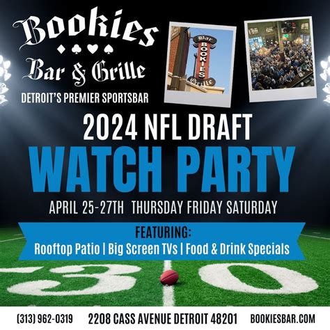 Bookies Draft Watch Party, 2208 Cass Avenue, Detroit, MI, United States ...
