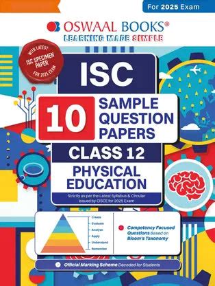 Oswaal ISC | 10 Sample Question Papers | Class 12 | Physical Education