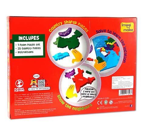 Imagimake Mapology : Asia, Jigsaw Puzzles For Kids, Multicolor, 4Y+