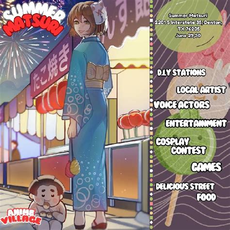 Otakus Famous Summer Matsuri Food + Anime Festival: Denton, TX, Golden ...