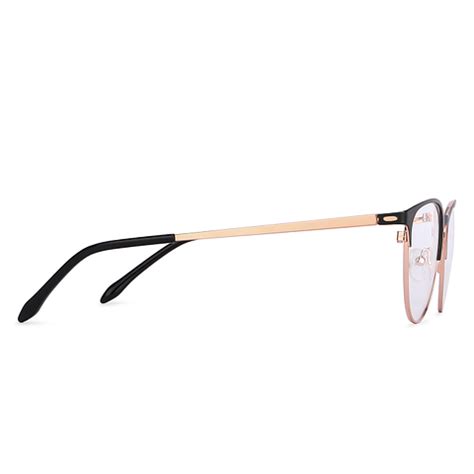 Buy Matte Black Gold Full Rim Cat Eye Vincent Chase SLEEK STEEL VC ...