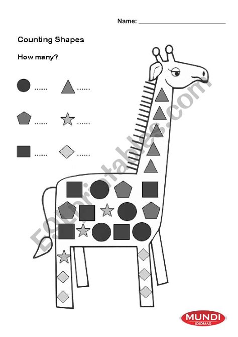 Counting Shapes Worksheet 的图像结果