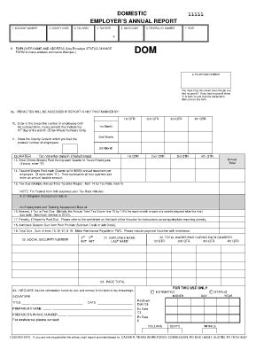 Fillable Online texasworkforce Form C3DOM: Domestic Employer's Annual ...
