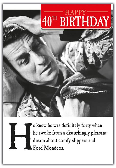 Buy 40th Birthday Card For Him, Funny 40th Birthday Card Men, Happy ...