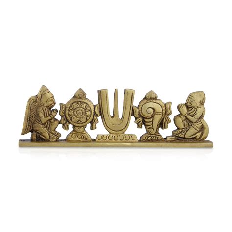Giri - Shanku Chakra Namam Plate | Brass Shanku Chakra Namam