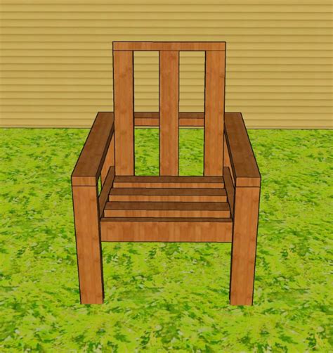 DIY Chair Plans, Wood Furniture PDF Guide, Essential Wood Outdoor Chair ...