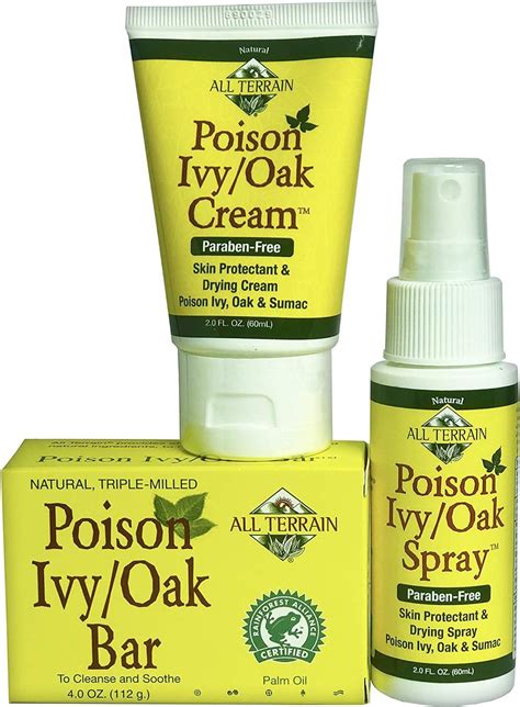 4oz All Terrain All Natural Poison Ivy-Oak Bar Soap: Soothing Relief ...