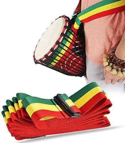 Vbestlife African Djembe Shoulder Strap, Tricolor Portable African Hand ...
