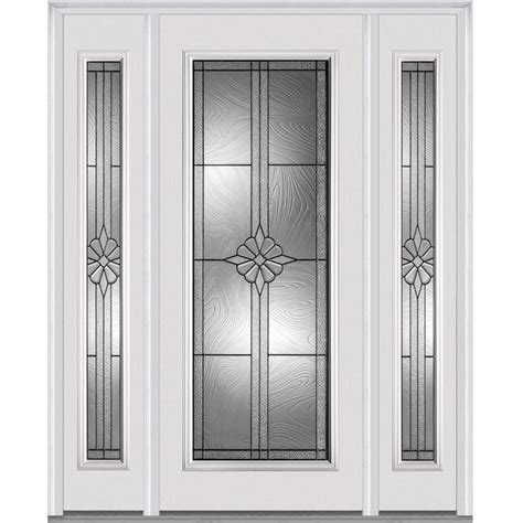 MMI DOOR 64-in x 80-in Steel Full Lite Right-Hand Inswing Primed Front ...