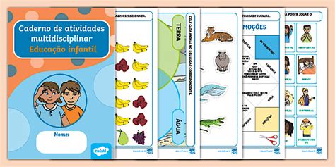 Caderno de atividades multidisciplinar - Educação infantil