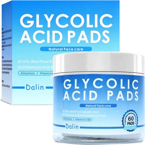 Amazon.com: Glycolic Acid Pads, 10% Ultra Pure Glycolic Acid & 2% Salicylic Acid, Exfoliating ... - chemical peel with glycolic acid